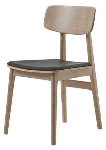 Dizajnová stolička Harper prírodná - čierna