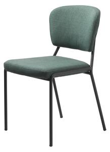 Dizajnová jedálenská stolička Alissa zelená