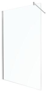 Novoterm Sprchová zástena Walk-in NV-Alfa 90 TR, chróm/transparent - bez vaničky