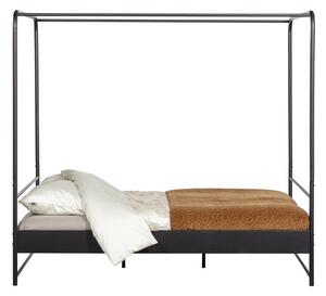 Čierna dvojlôžková kovová posteľ vtwonen Bunk, 160 x 200 cm