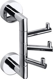 Bemeta Design OMEGA: Vešiak, s 3 háčikmi, otočný - 104206072