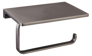 Slezák - RAV Držiak toaletného papiera s odkladacou poličkou NIL - NLA0403MG, Metal Grey