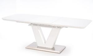 Rozkladací jedálenský stôl Mistral - biely lesk