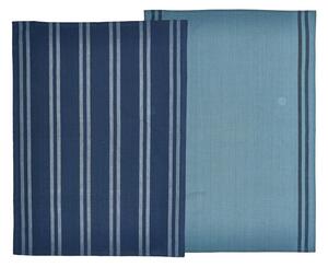 Súprava 2 modrých utierok z bavlny Södahl, 50 x 70 cm