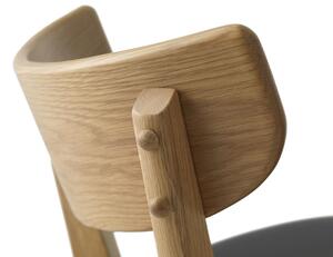 Dizajnová barová stolička Kian prírodná - čierna
