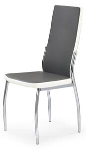 Jedálenská stolička K210 - sivá / biela