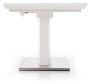 HALMAR Lorenzo rozkladací jedálenský stôl biely lesk