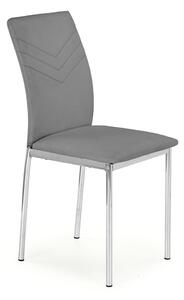 Jedálenská stolička K137 - sivá / chróm