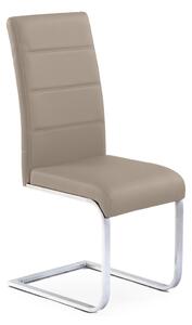 Jedálenská stolička K85 - cappuccino / chróm