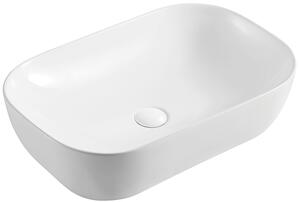 Hydroland Keramické umývadlo na dosku Bora 61x40, biele