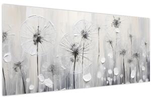 Obraz - Púpavy, maľba (120x50 cm)