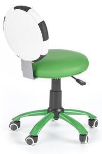Detská stolička na kolieskach Gol - zelená / biela / čierna