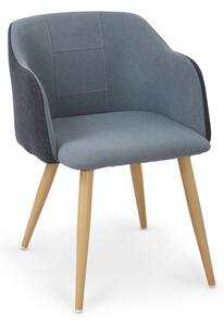 Jedálenská stolička K288 - granátová / modrá