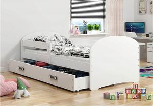 BMS Group LUKI Jednolôžková detská posteľ 160 x 80cm biela