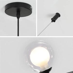 Toolight - Závesná stropná lampa Annulos LED - čierna - APP755-6CP