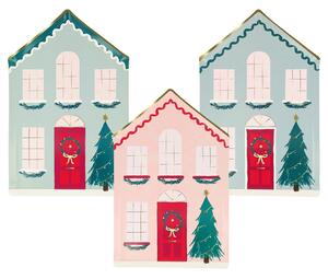 Papierový tanier Festive House – sada 8 ks