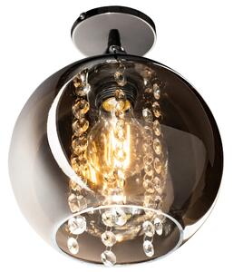 Toolight - Závesná stropná lampa Amber - chróm - APP599-1C