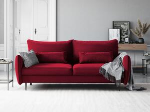Červená rozkladacia pohovka s úložným priestorom Cosmopolitan Design Vermont