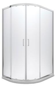 Besco Asymetrický sprchový kút MODERN 190 AS 100x80 (120x90), výška 190 cm - bez vaničky