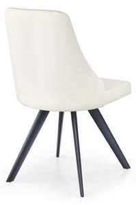 Jedálenská stolička K206 - biela / čierna