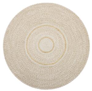 Diamond Carpets India , Ručne viazaný kusový koberec Cirra J-50 Natural kruh, 120x120 (priemer) kruh, béžová, chodba / predsieň