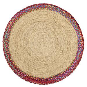 Diamond Carpets India , Ručne viazaný kusový koberec Lorne J 33 Natural kruh, 120x120 (priemer) kruh, viacfarebná, chodba / predsieň