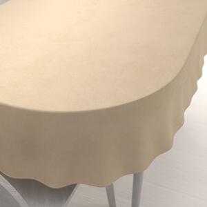 Biante Zamatový oválny obrus Velvet Prémium SVP-045 Kávovo béžový 60x100 cm