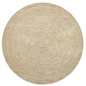 Diamond Carpets India , Ručne viazaný kusový koberec Mira J 16 Natural kruh, 120x120 (priemer) kruh, béžová, chodba / predsieň
