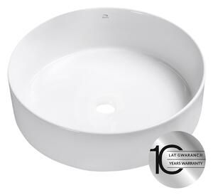 Laveo Umývadlo na dosku Desna ø36 cm - VUD_6236, keramika, biele