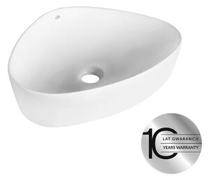 Laveo Umývadlo na dosku Asymmetric 50,5x41 cm - VUA_6251, keramika, biele