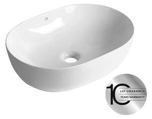 Laveo Umývadlo na dosku Lomami 48,5x35 cm - VUL_6248, keramika, biele