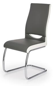 Jedálenská stolička K259 - sivá / biela