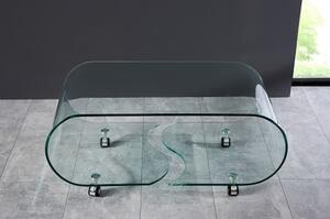 Konferenčný stôl 37256 90x50cm Číre sklo-Komfort-nábytok