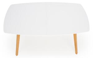 Rozkladací jedálenský stôl Kajetan 150/200 - biela / dub medový