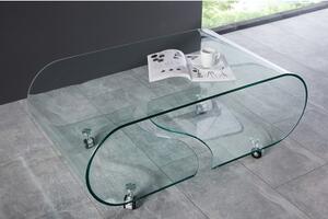 Konferenčný stôl 37256 90x50cm Číre sklo-Komfort-nábytok