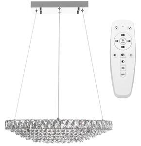 Toolight - Závesná stropná lampa Crystal LED - chróm - APP775-1CP