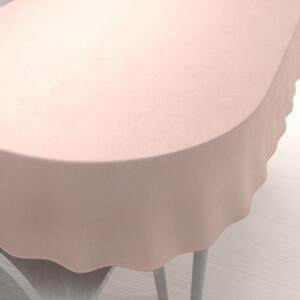Biante Zamatový oválny obrus Velvet Prémium SVP-043 Púdrovo ružový 60x100 cm