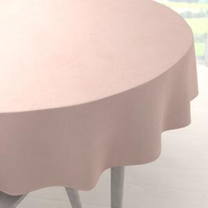Biante Zamatový okrúhly obrus Velvet Premium SVP-043 Púdrovo ružový Ø 100 cm