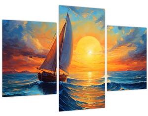 Obraz - Plachetnica (90x60 cm)