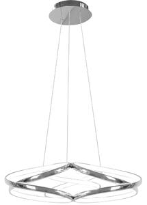 Toolight - Závesná stropná lampa Eve LED s diaľkovým ovládaním - chróm - APP795-CP