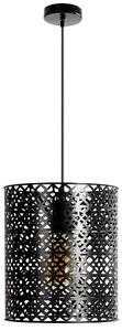 Toolight - Závesná stropná lampa Fence - čierna - LH2043