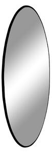 Dizajnové okrúhle zrkadlo Cara s čiernym rámom 100 cm