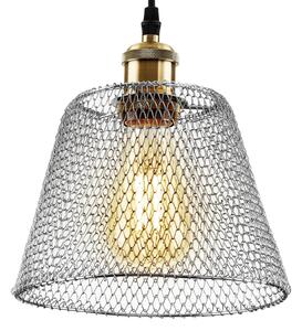 Toolight - Závesná stropná lampa Fence - chróm - APP946-1CP