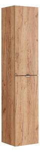 Comad Doplnková kúpeľňová skrinka vysoká Capri Oak 35 dub zlatý craft