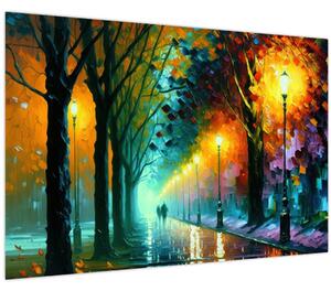 Obraz - Nočná prechádzka (90x60 cm)
