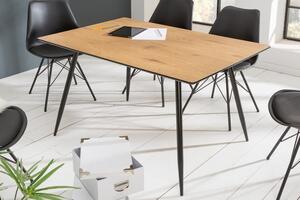 Dizajnový jedálenský stôl Nathalie 140 cm dub