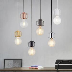 Toolight - Závesná stropná lampa Loft Bulbs - čierna - APP595-1CP