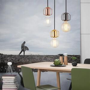 Toolight - Závesná stropná lampa Loft Bulbs - ružovo zlatá - APP593-1CP