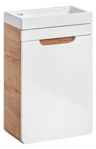Comad Kúpeľňová skrinka pod umývadlo Aruba White 40/22 dub craft/biela