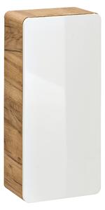 Comad Kúpeľňová skrinka závesná horná Aruba White 35 dub craft/biela